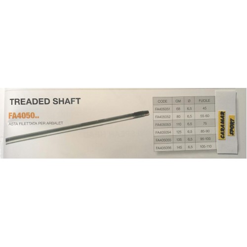 Asta filettata per arbalet treaded shaft